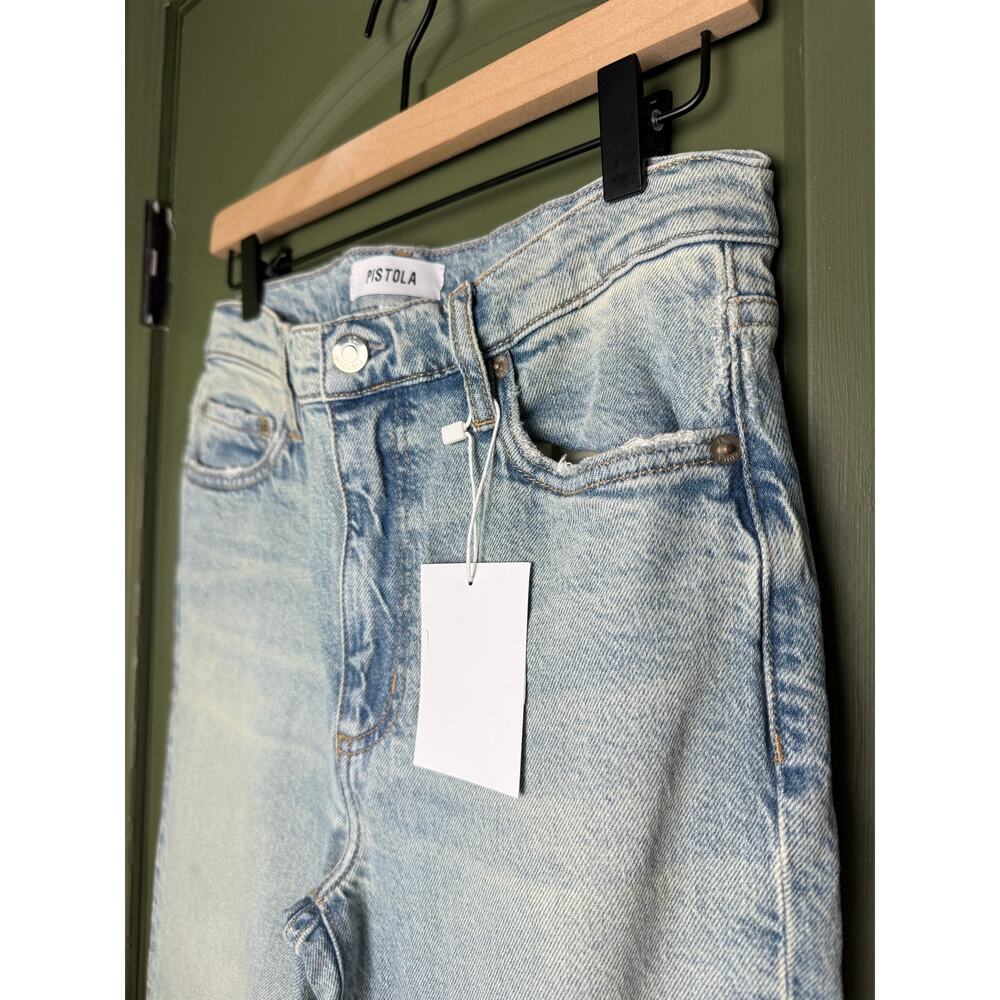 NWT Pistola Lennon High Rise Crop Ankle Boot Jean Denim Desire Faded Women's 26 - Picture 2 of 7